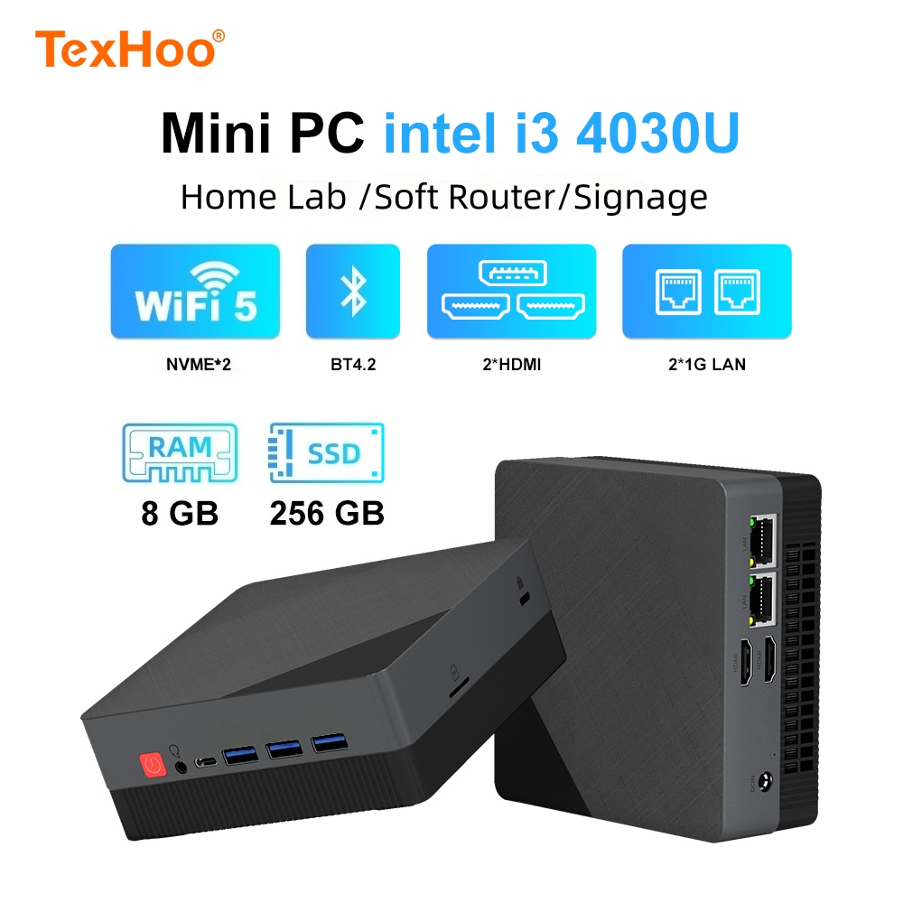 Khadas Vim4 8Gb - Texhoo MINI PC：Intel Core i3-4030U（第4世代）、8GB RAM、128GB
